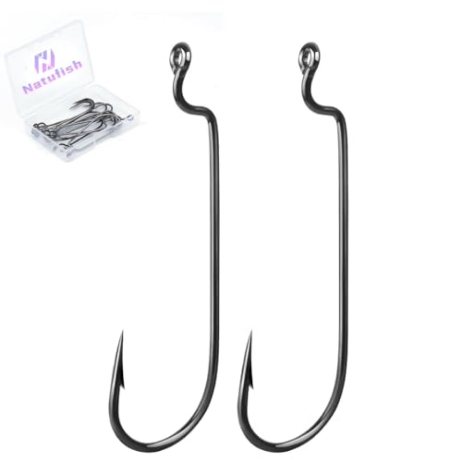 Fishing Hook Weedless - EWG Hooks for Bass Fishing, 50Pcs/100Pcs