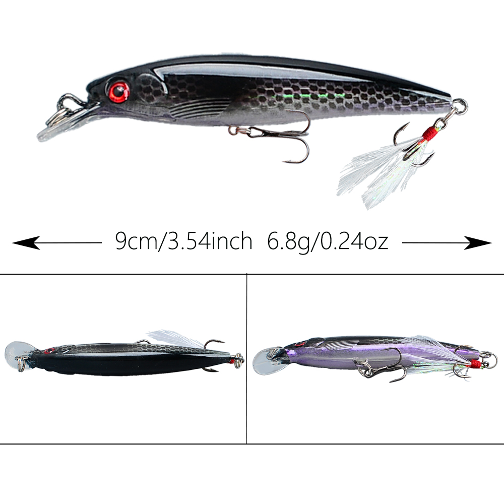 10pcs Bionic Minnow Fishing Lu – обзор и цена Fishing Hook Treble