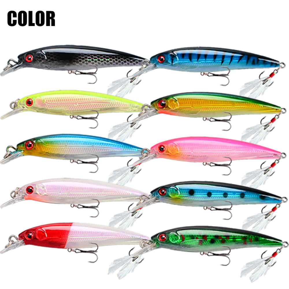 10pcs Bionic Minnow Fishing Lu – обзор и цена Fishing Hook Treble