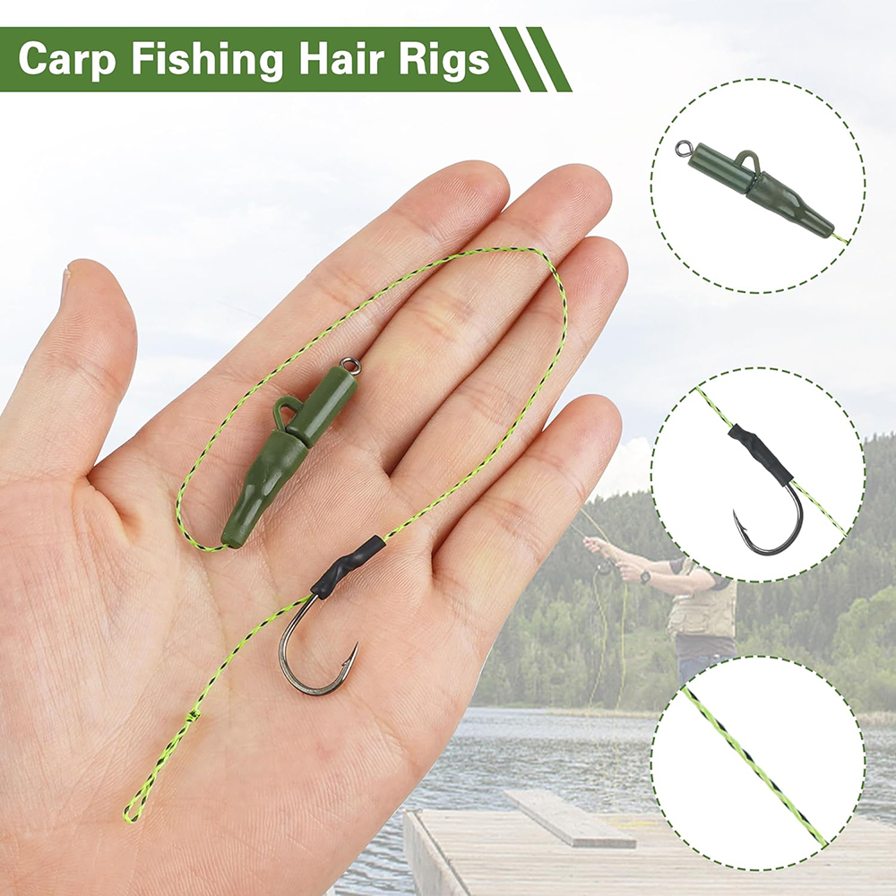 12Pcs Carp fishing hair rigs P – обзор и цена Fishing Hook Barbless