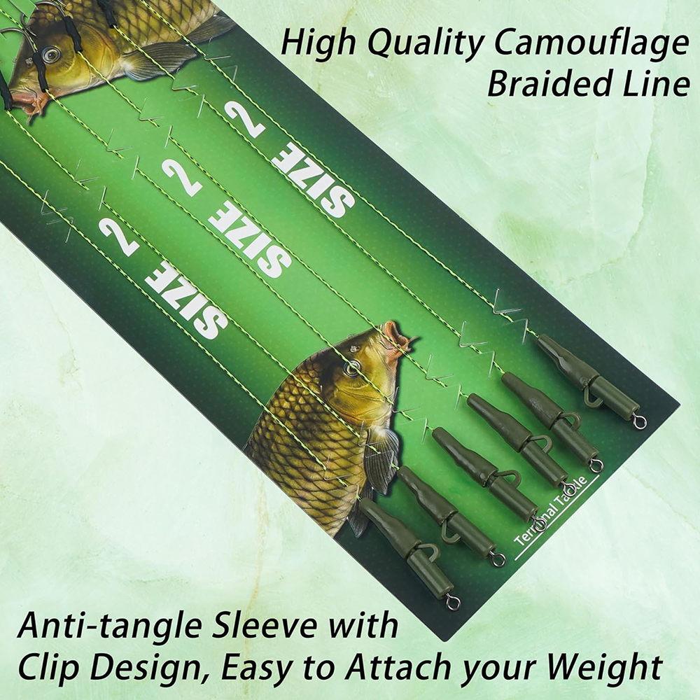 12Pcs Carp fishing hair rigs P – обзор и цена Fishing Hook Barbless