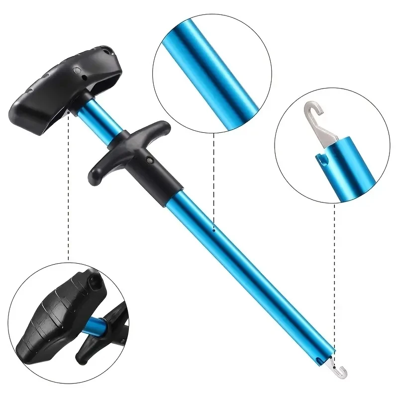 1/2pcs Portable Aluminum T-Hoo – обзор и цена Fishing Hook Sharpener