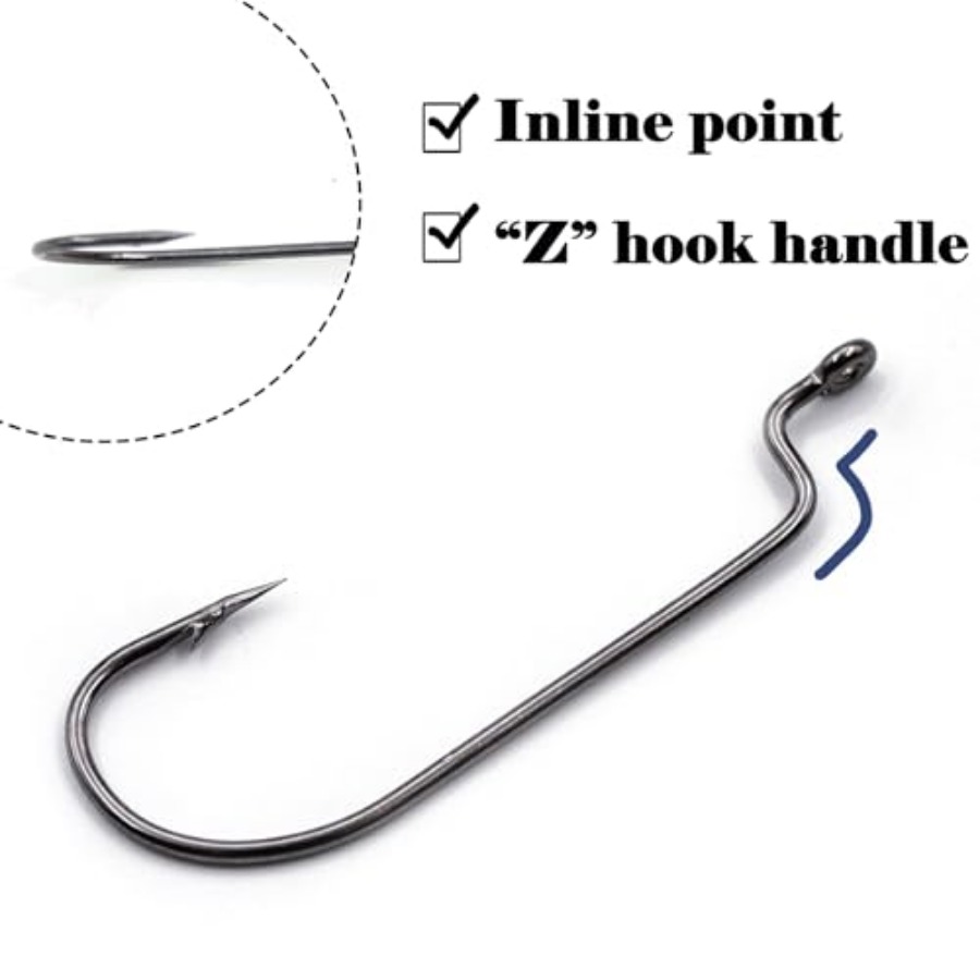 EWG Hooks for Bass Fishing, 50 – обзор и цена Fishing Hook Weedless