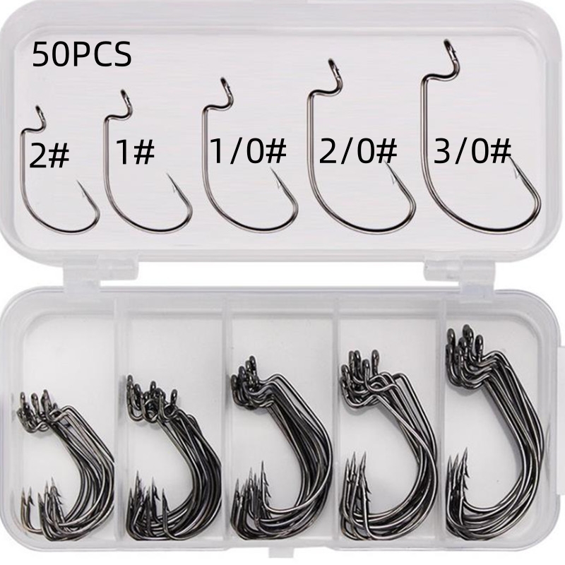 50Pcs/Box High Carbon Steel Fi – обзор и цена Fishing Hook Jig
